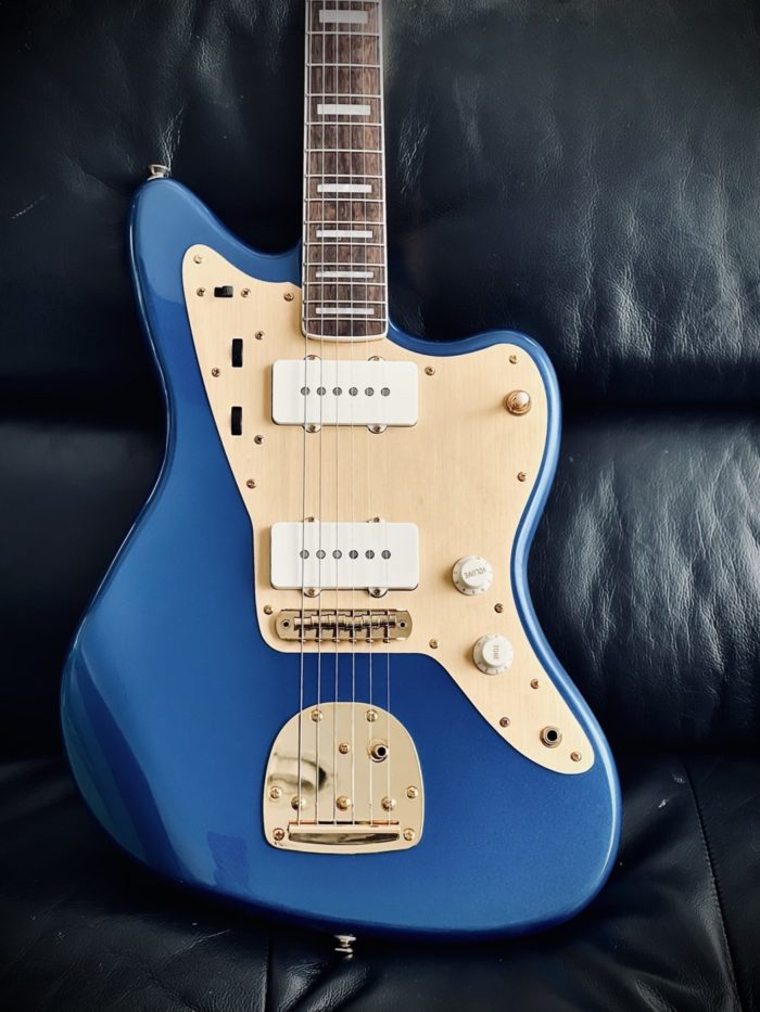 Squier by Fender / 40th Anniversary Jazzmaster, Gold Edition / Lake Placid Blue